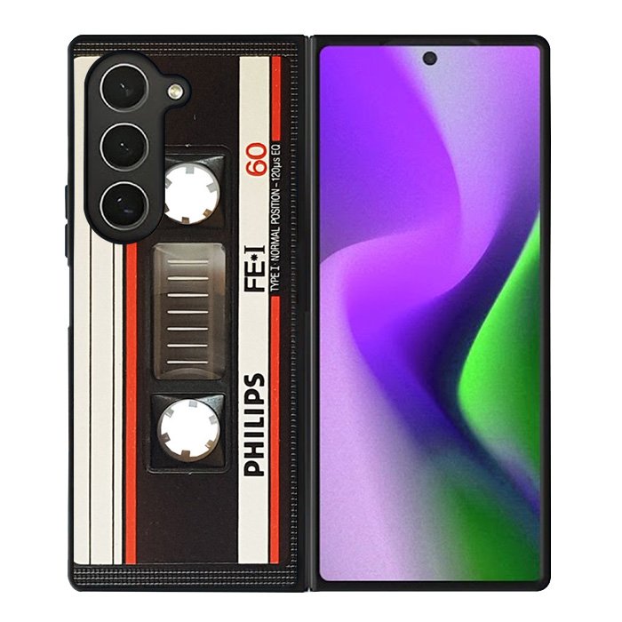 Retro Cassette Kaset Samsung Galaxy Z Fold 6 5G 2024 Case OV2738