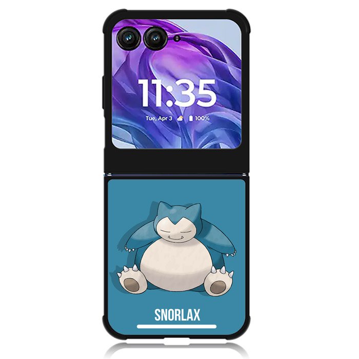 Pokemon Snorlax 2nd Motorola Moto Razr Plus 2024 , Moto Razr+ 2024 Case