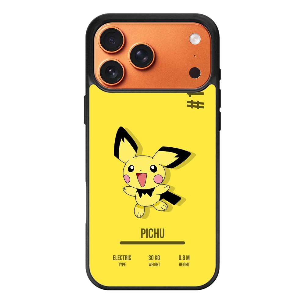 Pokemon Pichu iPhone 17 Pro Case QC6583
