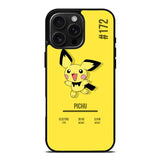 Pokemon Pichu iPhone 16 Pro Max Case OV6583