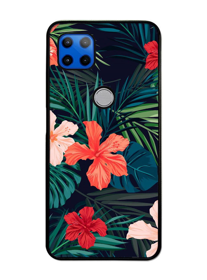 Tropical Floral Motorola Moto G 5G Case , Moto One 5G Ace Case