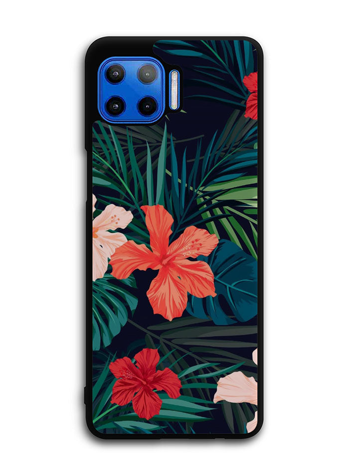 Tropical Floral Motorola Moto One 5G Case , Moto One 5G UW Case , Moto G 5G Plus Case