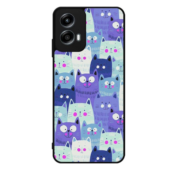 Cat Pattern Motorola Moto G Play 2024 Case OV6246