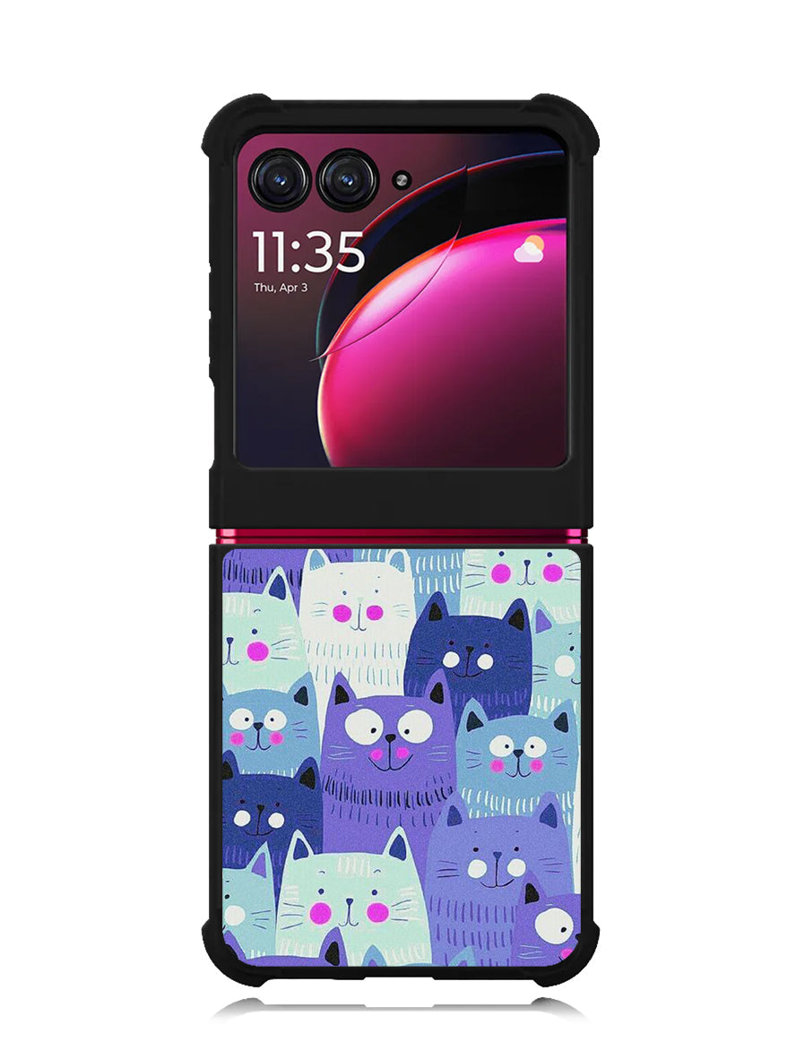 Cat Pattern Motorola Moto Razr Plus 2023 , Moto Razr+ 2023 Case OV6246