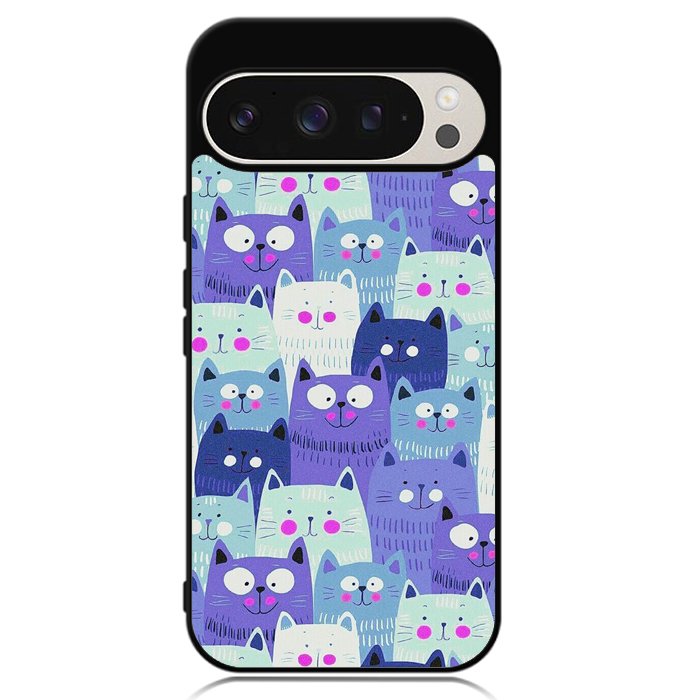 Cat Pattern Google Pixel 9 Pro XL Case OV6246