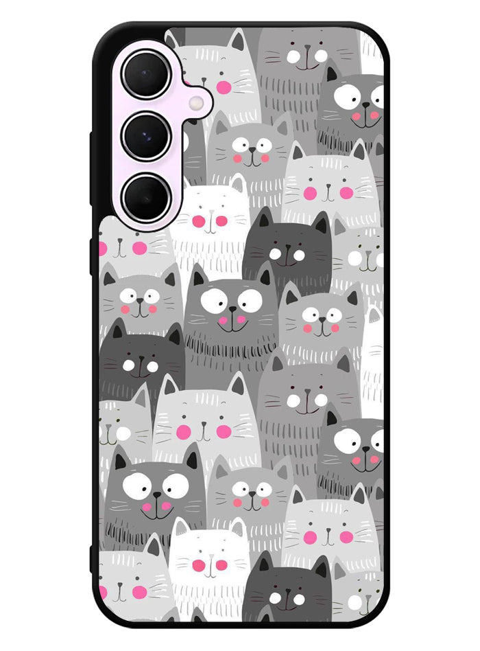 Cat Pattern Samsung Galaxy A35 5G Case