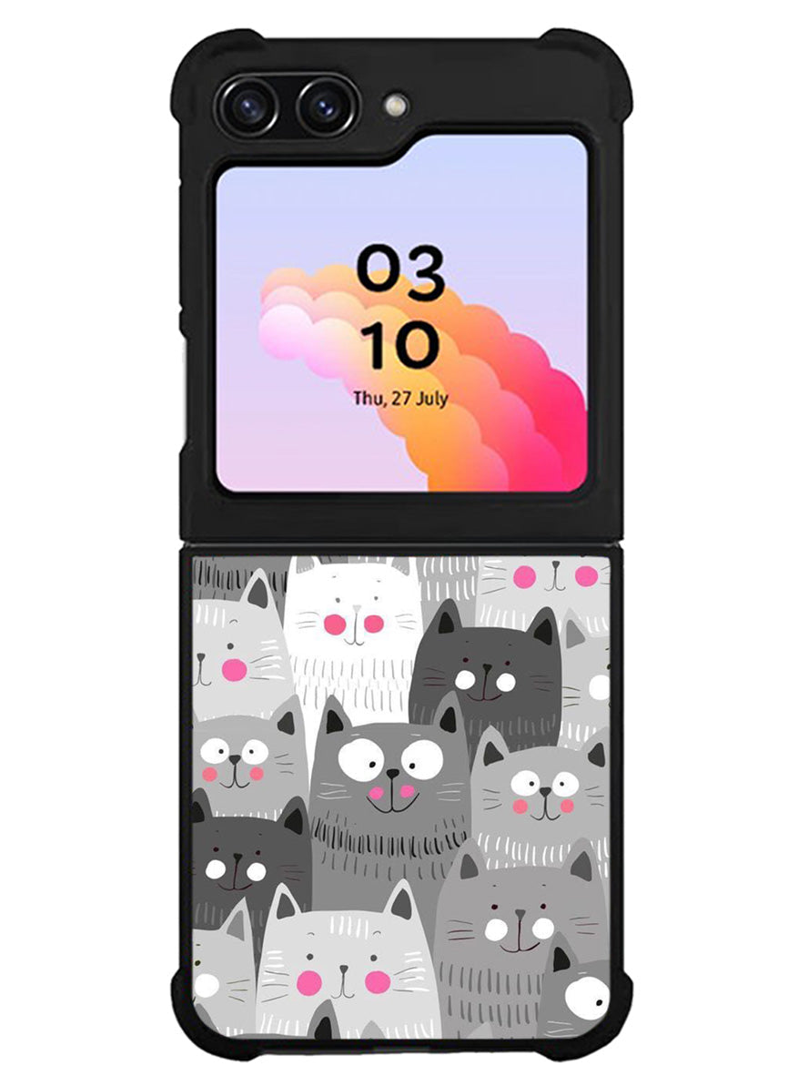 Cat Pattern Samsung Galaxy Z Flip 5 5G 2023 Case
