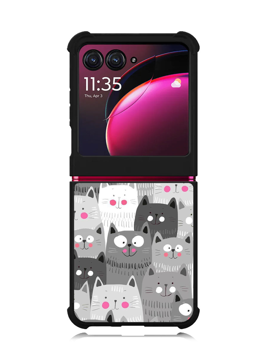 Cat Pattern Motorola Moto Razr Plus 2023 , Moto Razr+ 2023 Case
