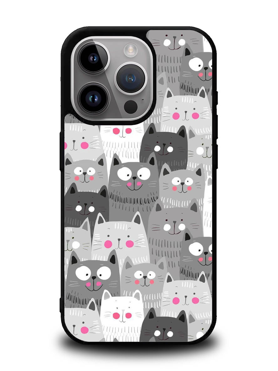 Cat Pattern iPhone 16 Pro Max Case