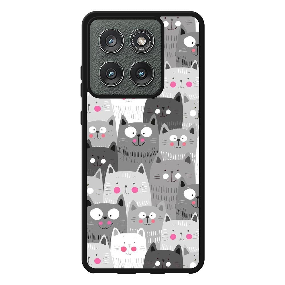 Cat Pattern Motorola Moto Edge 2025 Case