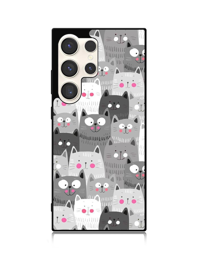 Cat Pattern Samsung Galaxy S25 Ultra 5G Case