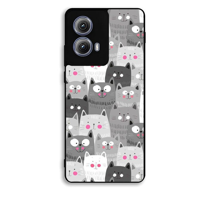 Cat Pattern Motorola Moto Edge 2024 Case OV7307