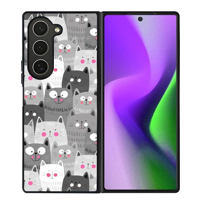Cat Pattern Samsung Galaxy Z Fold 6 Case