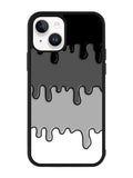 Ink Black White iPhone 14 Plus Case QC6778