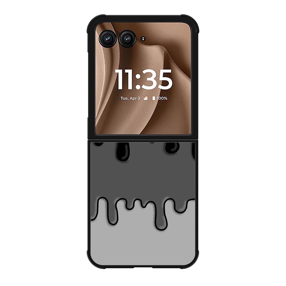 Ink Black White Motorola Moto RAZR Plus 2025 Case OV6778