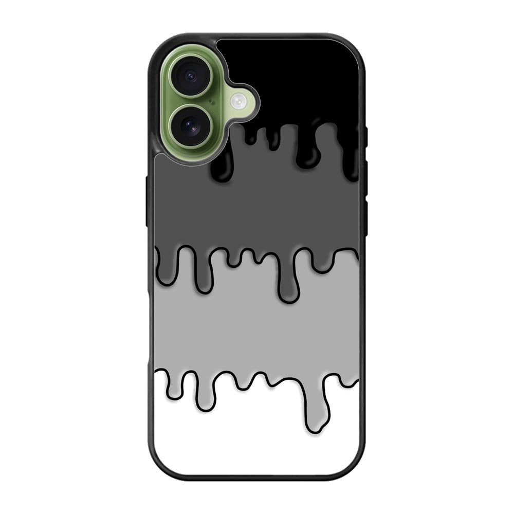 Ink Black White iPhone 17 Case OV6778
