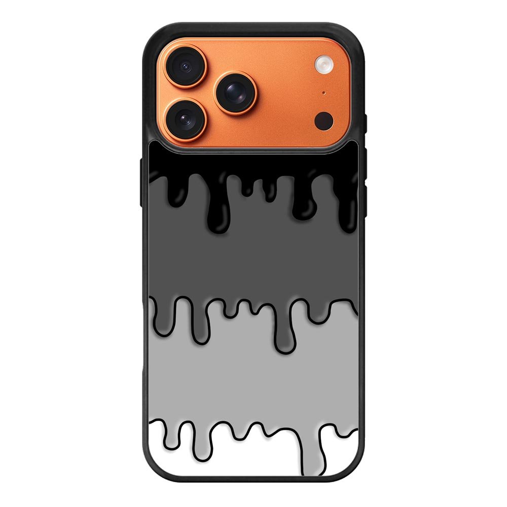 Ink Black White iPhone 17 Pro Max Case OV6778