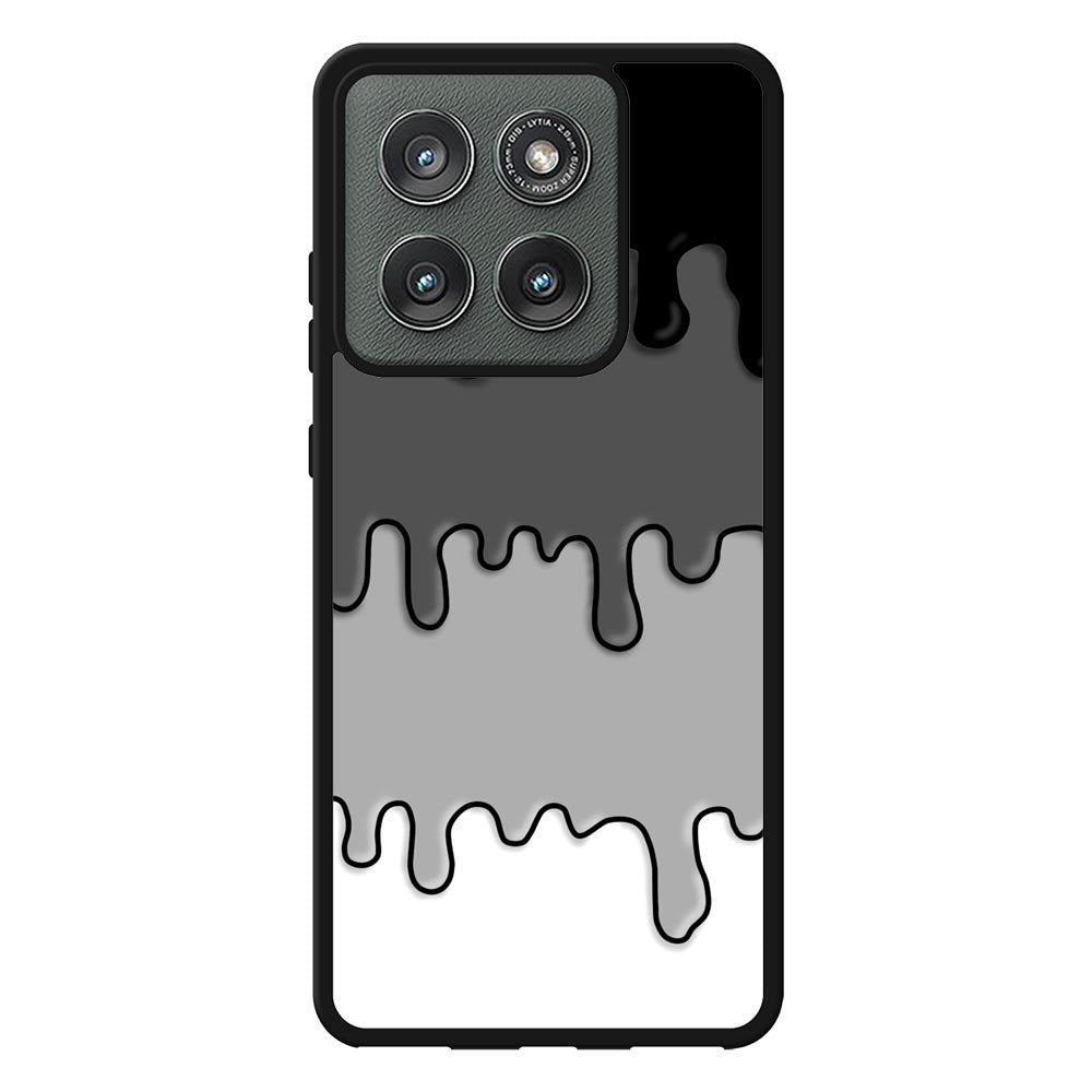 Ink Black White Motorola Moto Edge 2025 Case OV6778