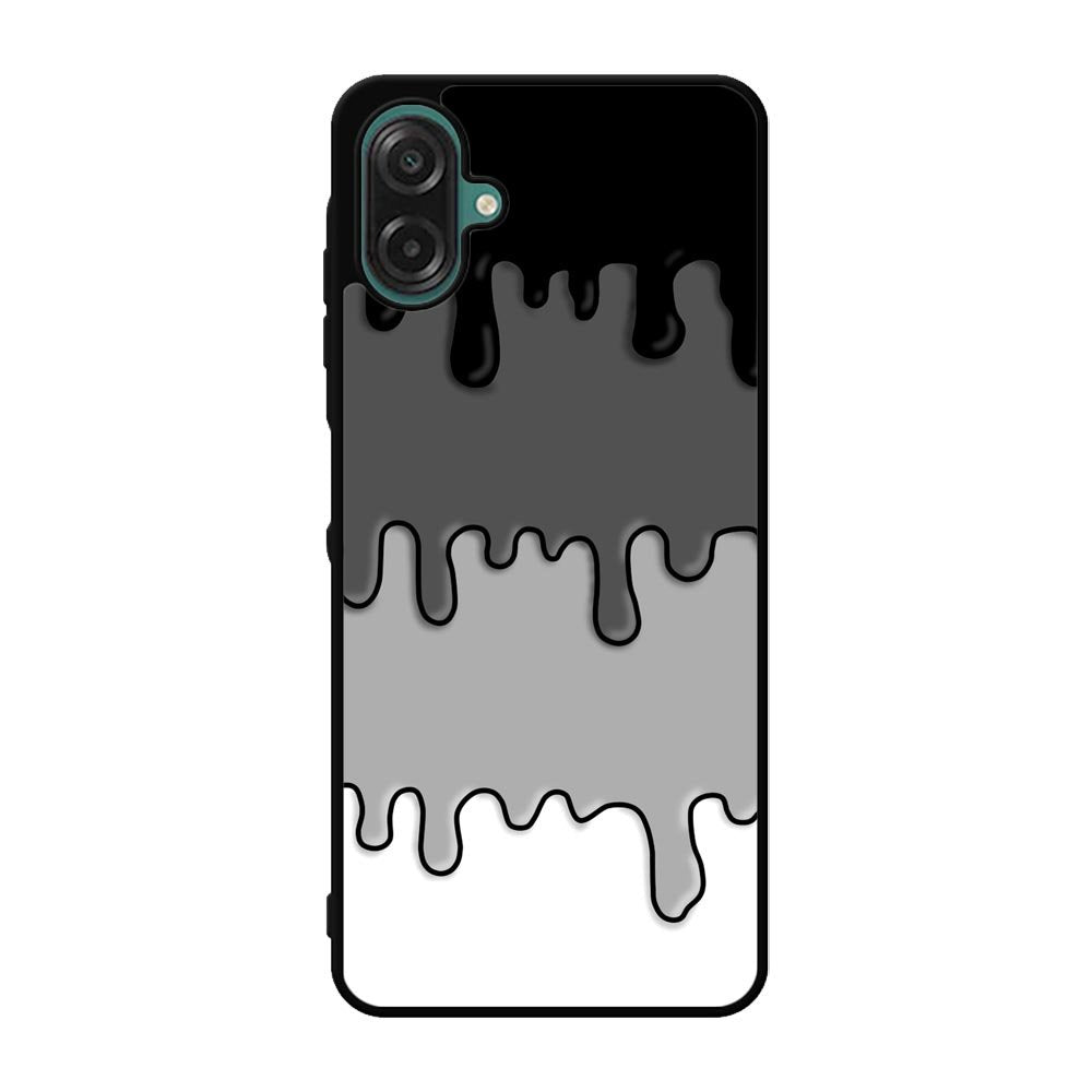 Ink Black White Samsung Galaxy A07 Case OV6778