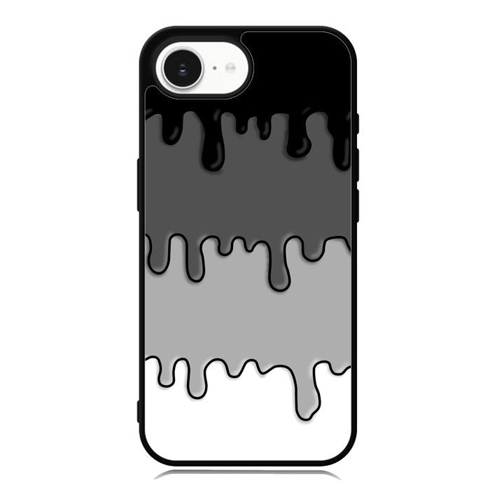 Ink Black White iPhone 16e Case OV6778