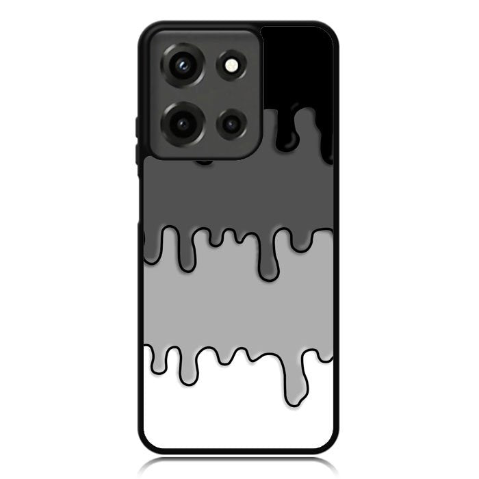 Ink Black White Motorola Moto G 5G 2025 Case OV6778