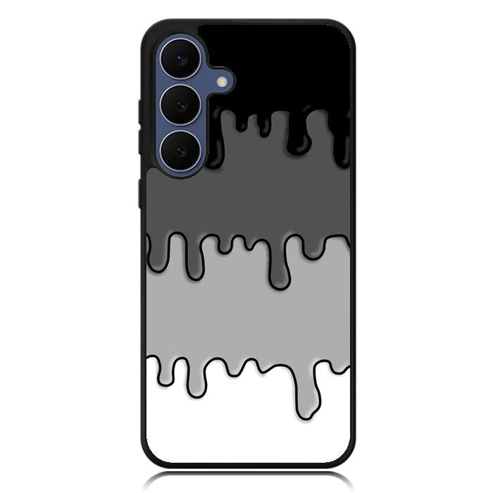 Ink Black White Samsung Galaxy S25 FE Case OV6778