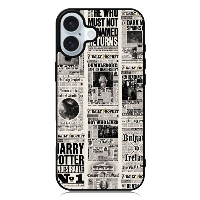 Harry Potter Daily Prophet iPhone 16 Case QC5157