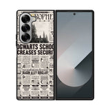 Harry Potter Daily Prophet Samsung Galaxy Z Fold 7 5G Case QC6787