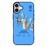 Pokemon Gyarados iPhone 16 Plus Case QC6803