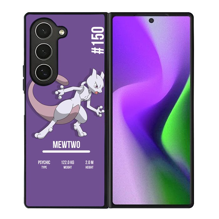 Pokemon Mewtwo Samsung Galaxy Z Fold 6 Case