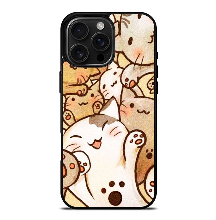 Cat Cute Pattern YDH0125 iPhone 16 Pro Max Case