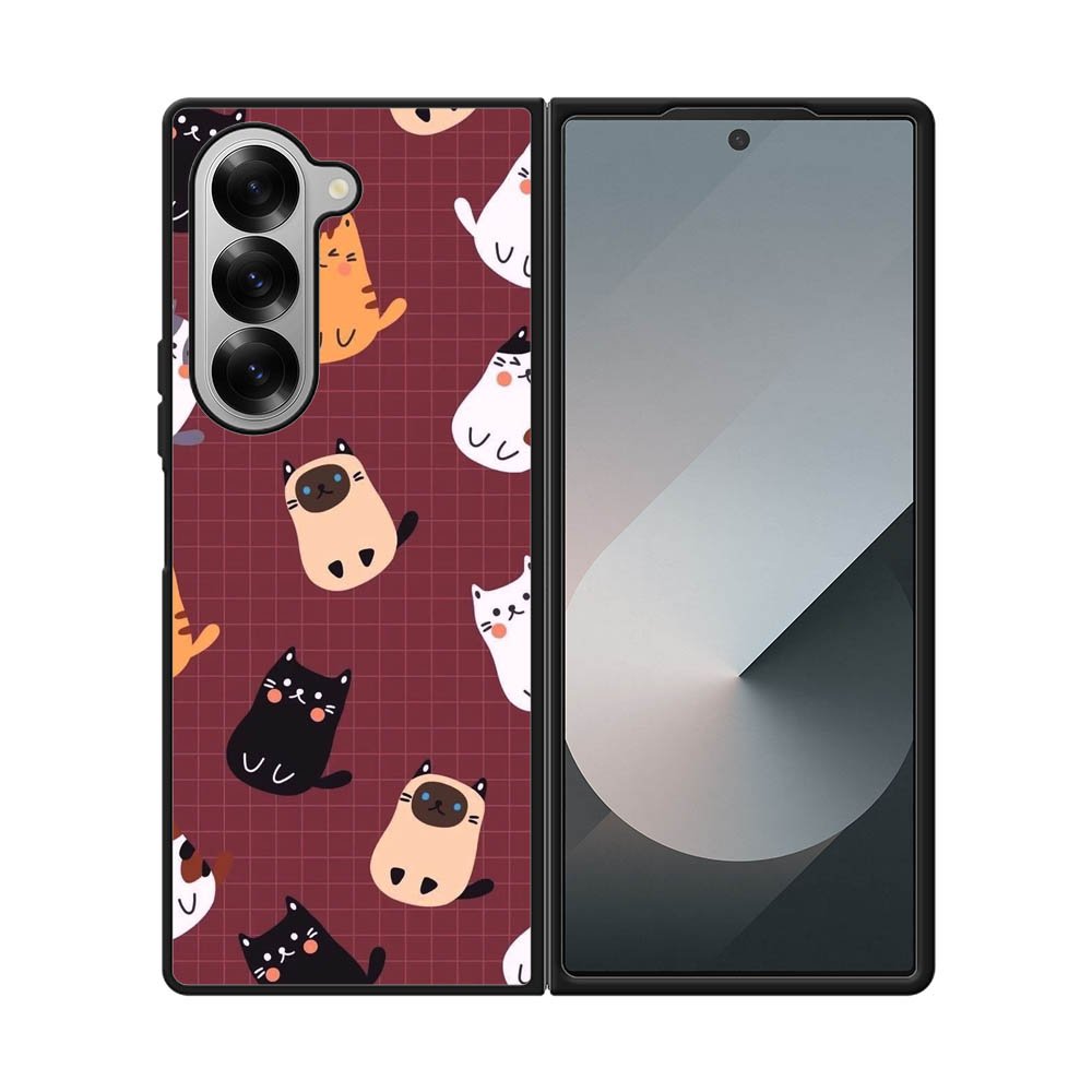 Cat Cute Pattern YDH0126 Samsung Galaxy Z Fold 7 5G Case