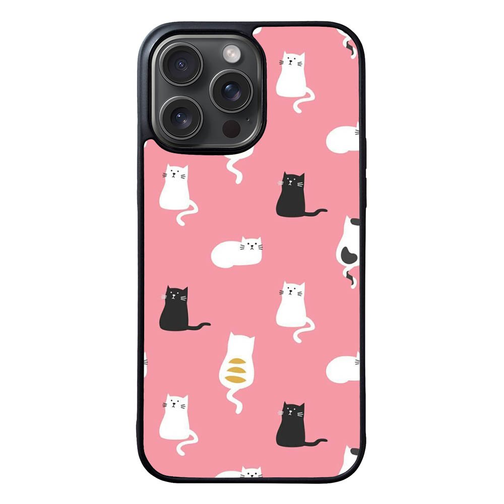 Cat Cute Pattern YDH0127 iPhone 15 Pro Max Case