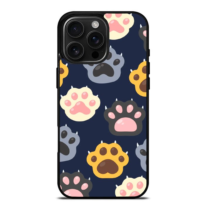 Cat Paws Pattern YDH0128 iPhone 16 Pro Max Case
