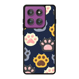 Cat Paws Pattern YDH0128 Motorola Moto Edge 60 Pro Case