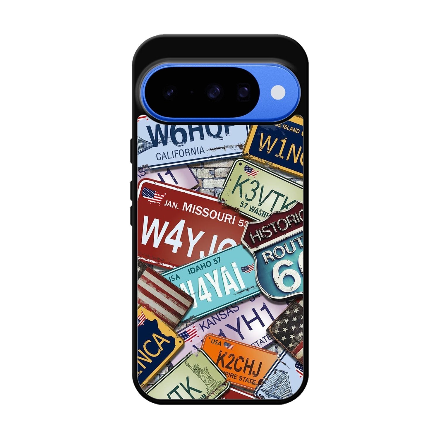 Travel License Plate YDH0159 Google Pixel 10 Case