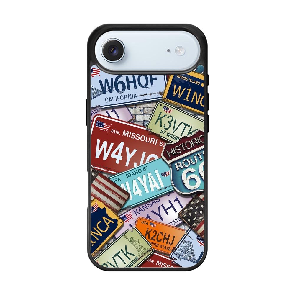 Travel License Plate YDH0159 iPhone Air Case