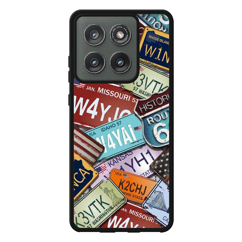 Travel License Plate YDH0159 Motorola Moto Edge 2025 Case