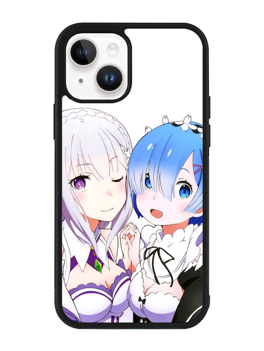 Emilia Rem Re Zero Anime iPhone 14 Case QC8357