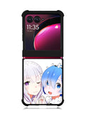 Emilia Rem Re Zero Anime Motorola Moto Razr Plus 2023 , Moto Razr+ 2023 Case OV8357