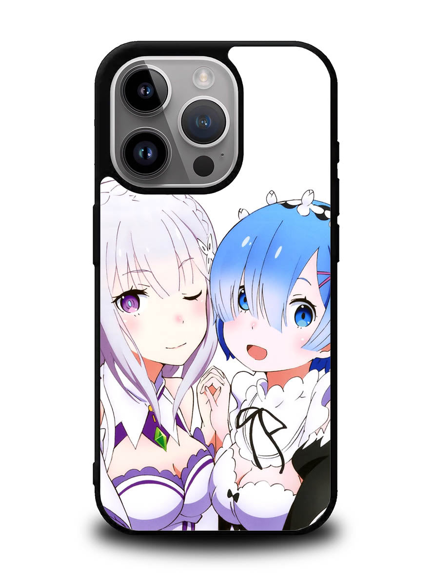 Emilia Rem Re Zero Anime iPhone 16 Pro Max Case OV8357