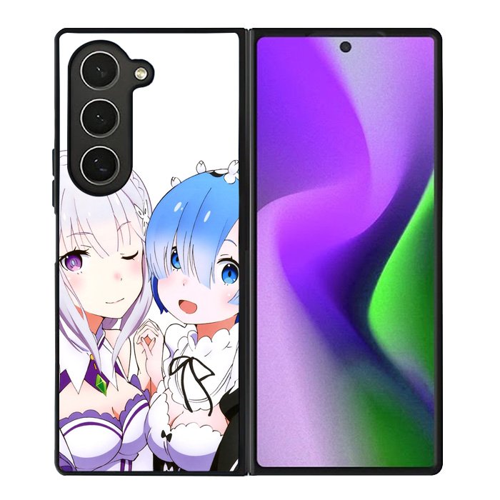 Emilia Rem Re Zero Anime Samsung Galaxy Z Fold 6 5G 2024 Case OV8357
