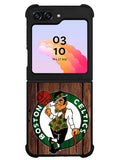 Boston Celtics Wood Samsung Galaxy Z Flip 5 5G 2023 Case OV8513