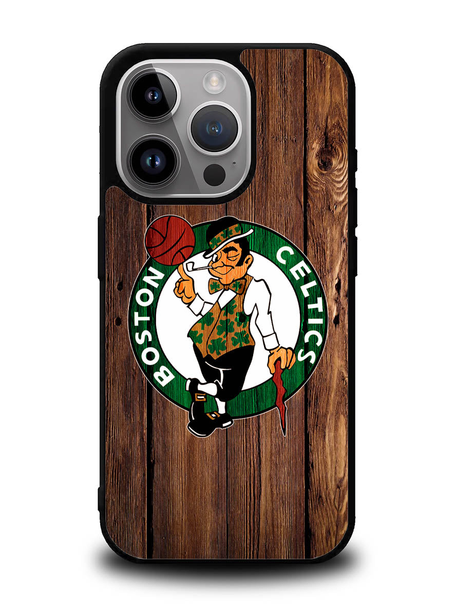 Boston Celtics Wood iPhone 16 Pro Max Case QC8513
