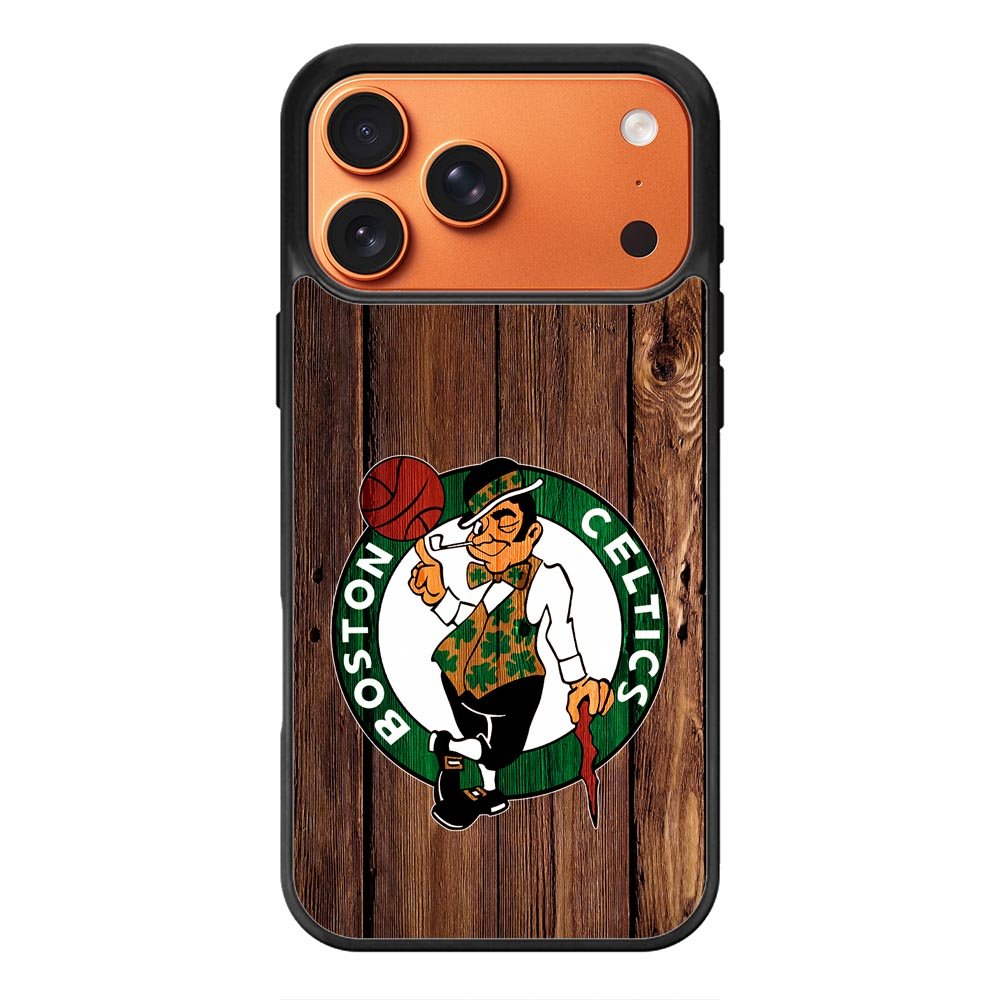 Boston Celtics Wood iPhone 17 Pro Max Case QC8513