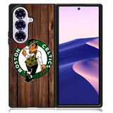 Boston Celtics Wood Samsung Galaxy Z Fold 7 Case OV8513