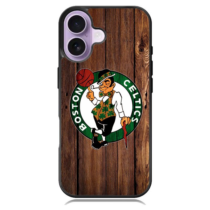 Boston Celtics Wood iPhone 17 Case OV8513