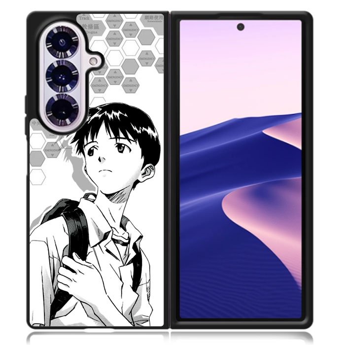 Shinji Ikari Evangelion Samsung Galaxy Z Fold 7 Case OV7888