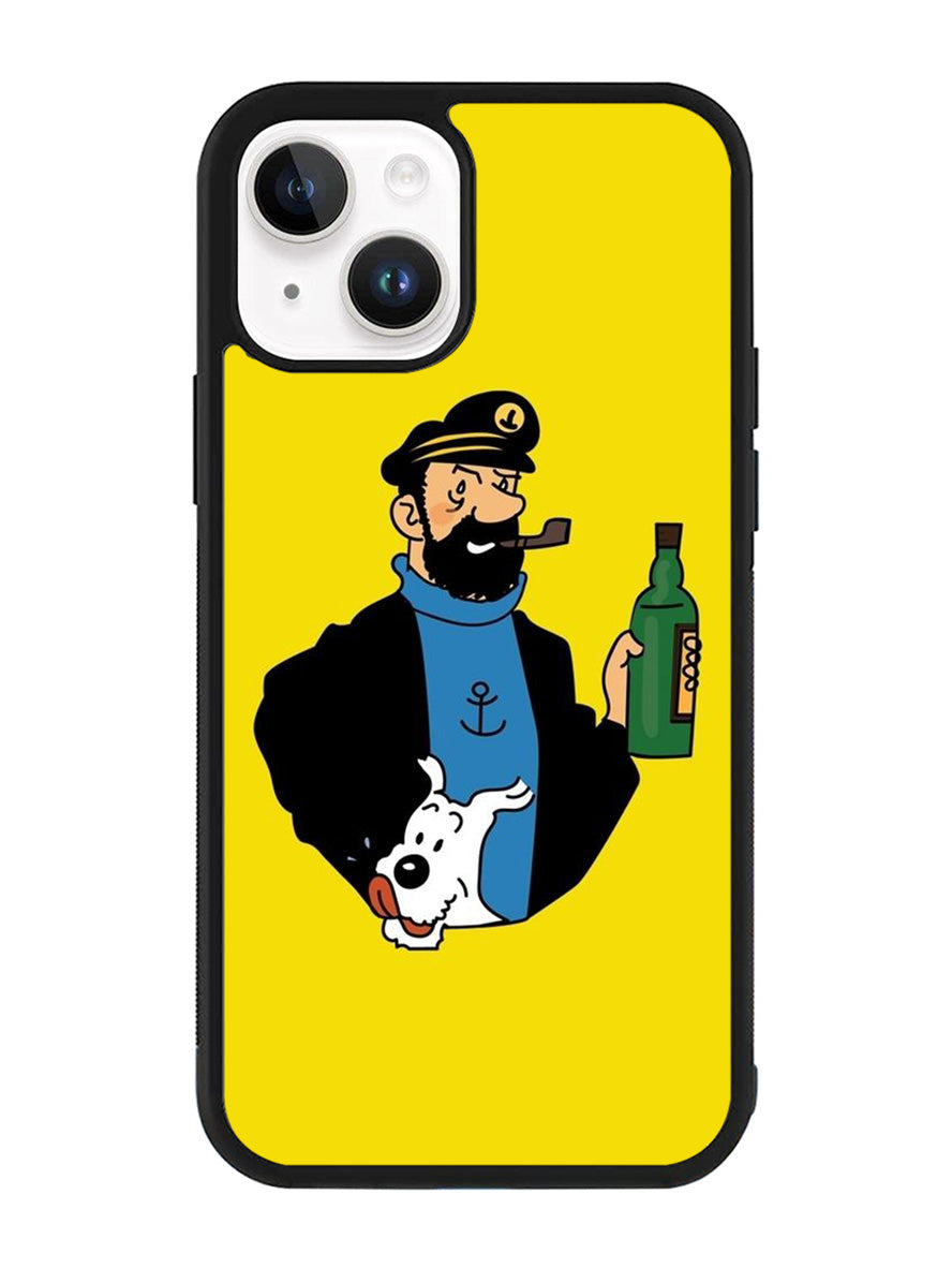 Captain Haddock Tintin iPhone 14 Plus Case QC8504