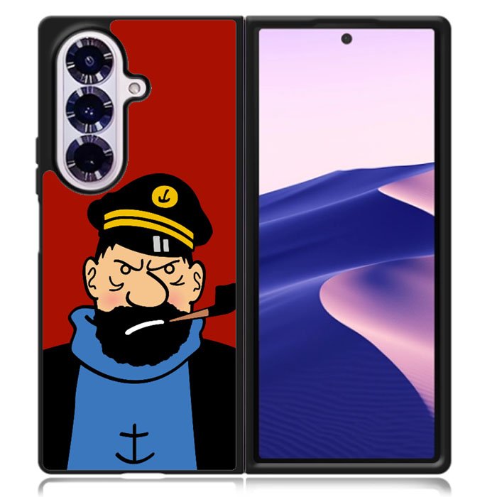 Captain Haddock Tintin Samsung Galaxy Z Fold 7 Case OV8505